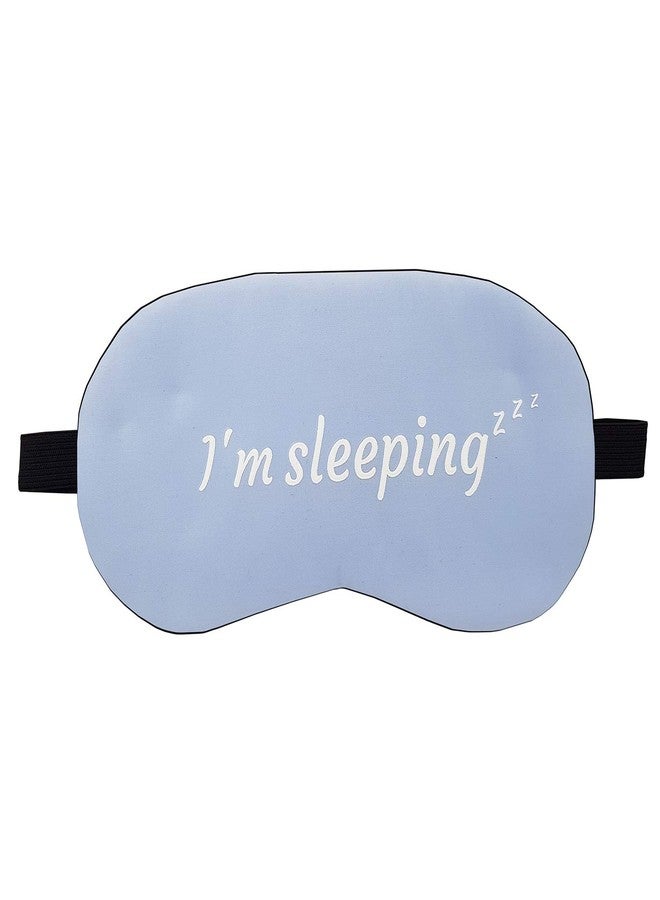 Jenna Fabric Cute Sleeping Eye Shade Mask Cover For Insomnia, Meditation, Puffy Eyes And Dark Circles Sleeping Blue - Image 1