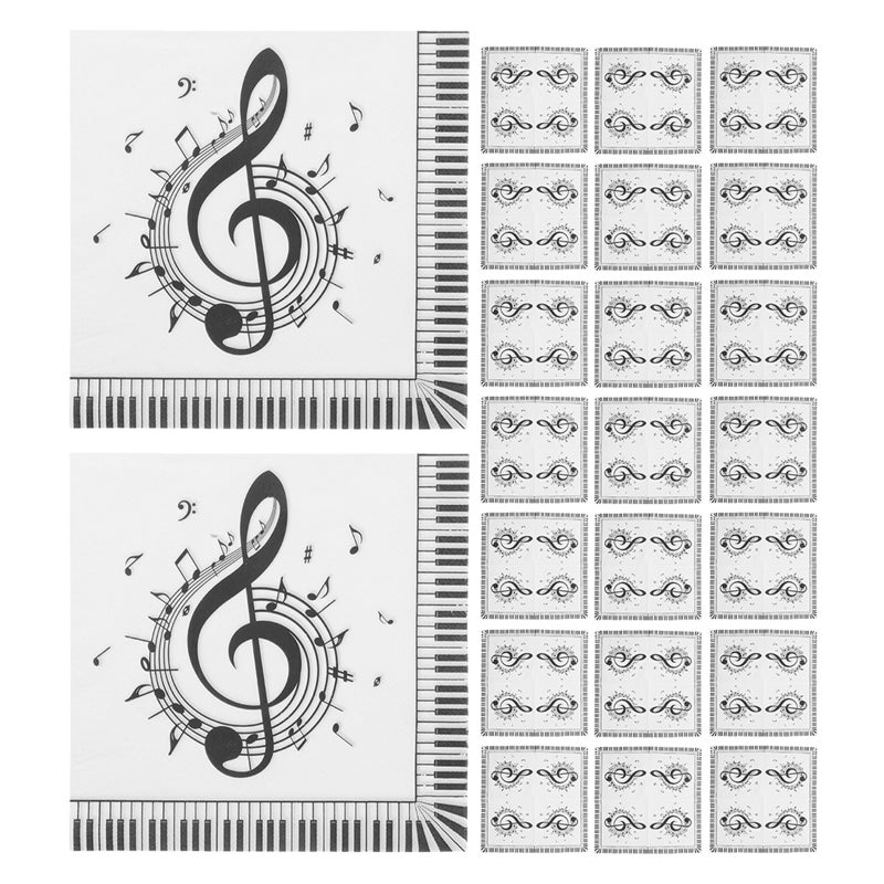 100 x Music Paper Napkins - Image 5