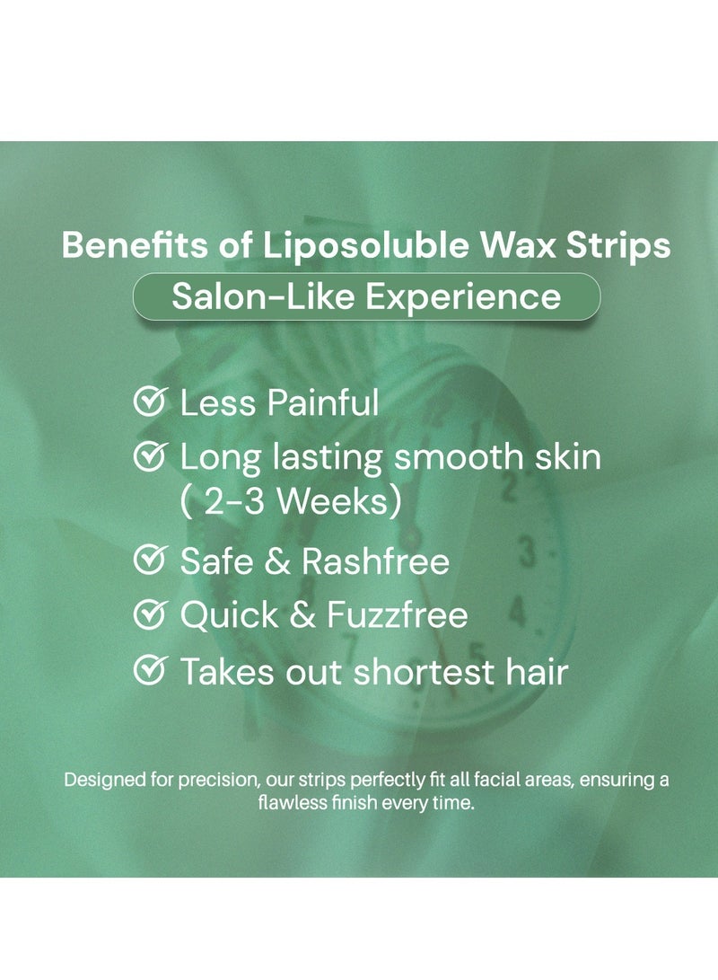 ENJOY Liposoluble Face Wax Strips – 27 Pcs | Azulene for All Skin Types | Gentle & Effective Facial Hair Removal - Image 5