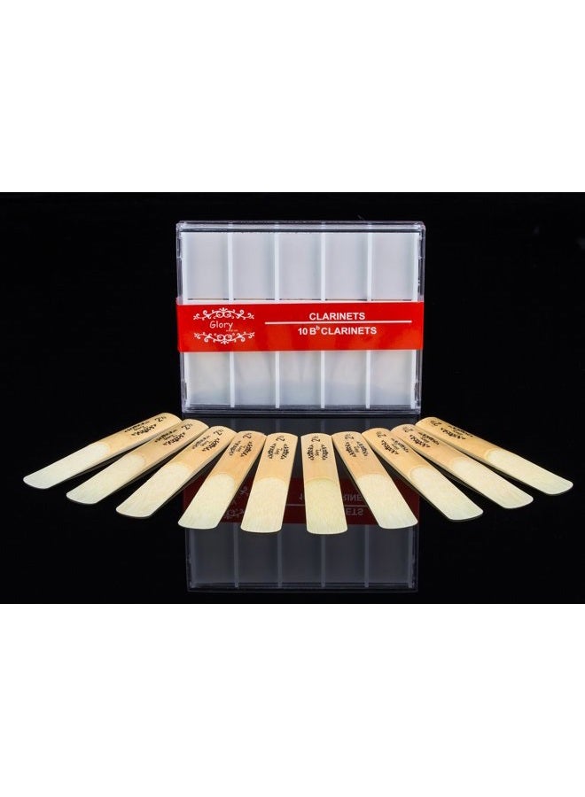 Glory Reeds Clarinet Reed Size# 2, Box of 10~size 1.5, 2, 2.5, 3 ~Click for yours'choice - Image 1