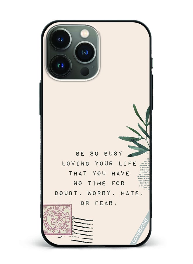 COVERSCART Protective Case Cover For Apple iPhone 14 Pro Max Caption Design Multicolour