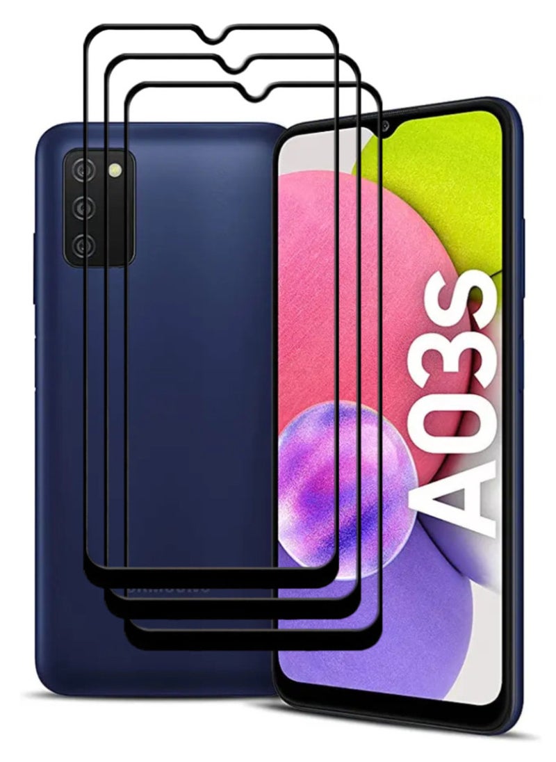 ACLIX 3 Pieces Antistatic ESD Dustproof Premium Quality High Definition Tempered Glass Screen Protector Designed For Samsung Galaxy A03s - Image 1