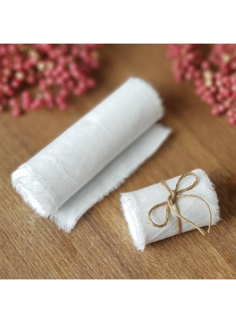 Torn white cotton ribbon, 10 cm - 2.20 meters 2 pieces - pzsku/Z0AD6F028437A7BD1A290Z/45/_/1728062736/394a5cb0-89fa-4073-a6b0-c9799bcc5ed6