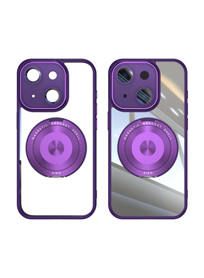 اس-توب جراب لهاتف iPhone 15 مع حامل 360 درجة من Magsafe مصنوع من مادة TPU الأكريليك الهجينة - Image 2