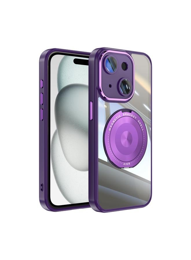 اس-توب جراب لهاتف iPhone 15 مع حامل 360 درجة من Magsafe مصنوع من مادة TPU الأكريليك الهجينة - Image 1