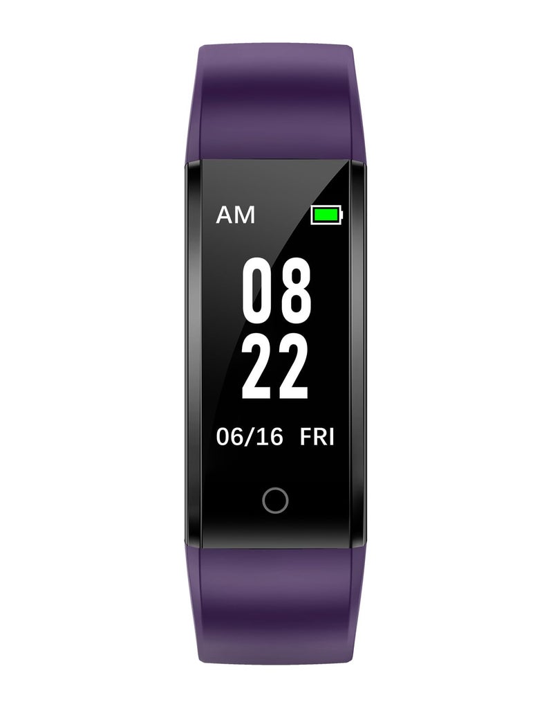 GRV Fitness Tracker Non Bluetooth Fitness Watch No App No Phone Required Waterproof Pedometer Watch with Steps Calories Counter Sleep Tracker for Men Women Parents (Purple) - Image 1