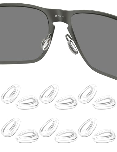 HILEEN 6 Pairs Replacement Nose Pads Nose Pieces for Oakley Gauge 3.1 OX5126 | Keel OX3122 | Wingfold EVR OX5118 | Wingfold EVS OX5115 Eyeglasses - Clear - Image 1