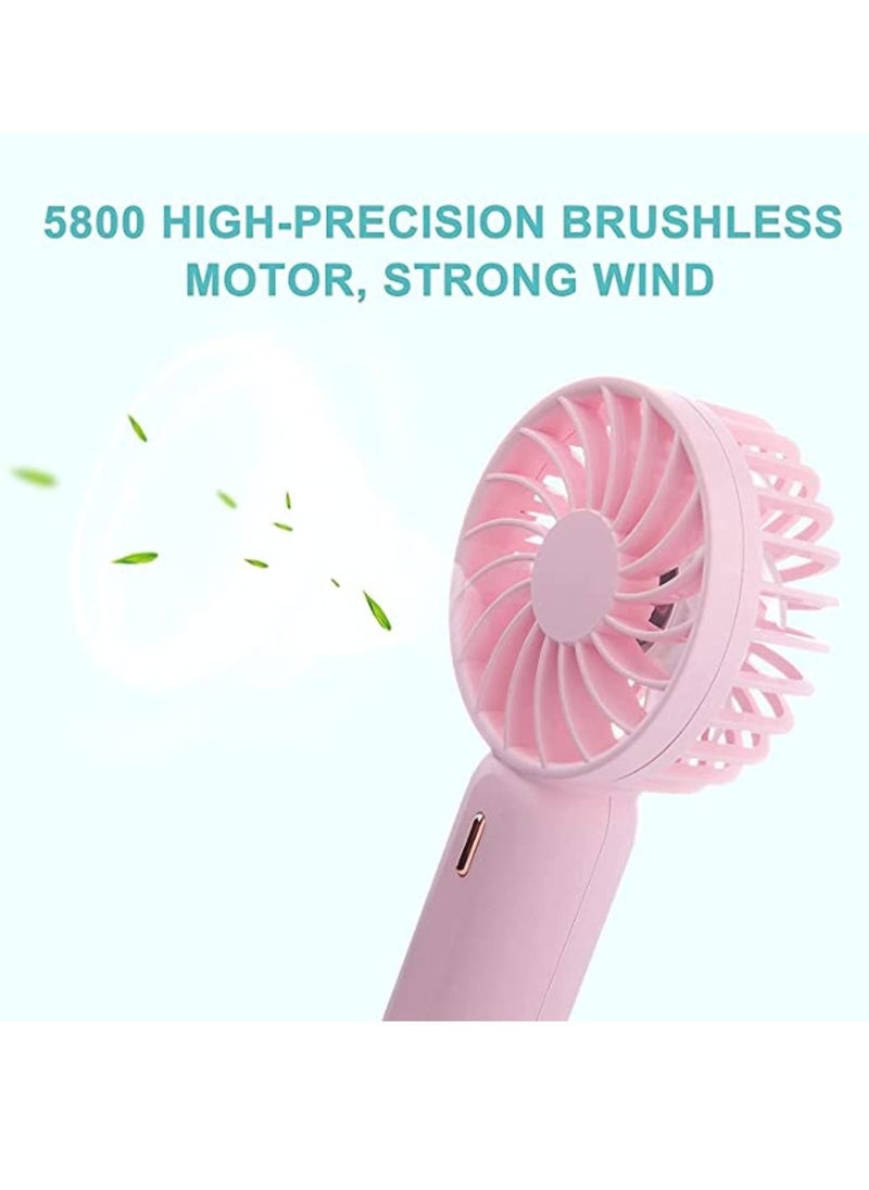Generic - Portable Mini Fan Battery Operated Small Personal Fan Speed Adjustable USB Rechargeable Fan For Kids Girls Women Men Home Office Indoor Outdoor Travelling - Image 1