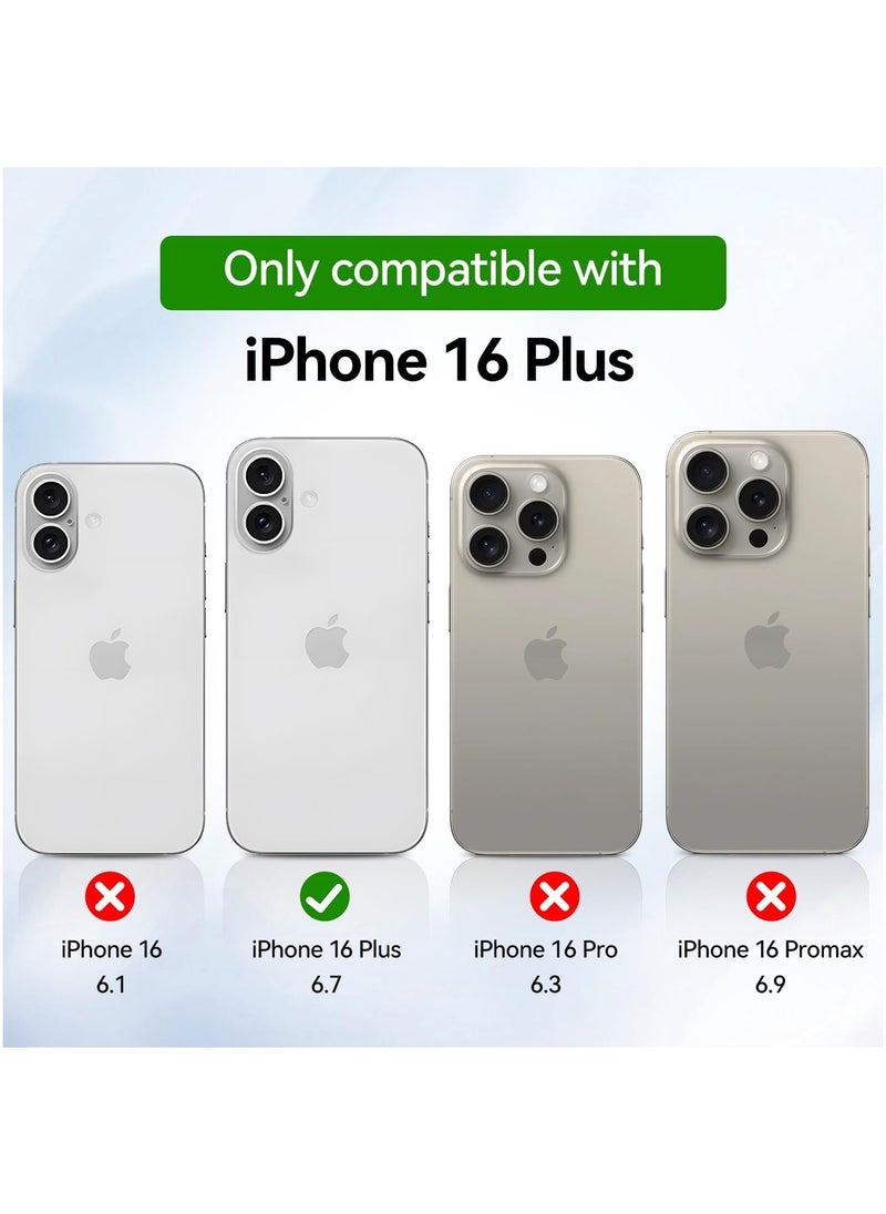 Denx - Clear Case Compatible with iPhone 16 Plus, Clear TPU Case with 4 Corners Shockproof Protection & Camera Protection Anti-Slip, For iPhone 16 Plus (Clear) - Image 1