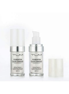 Grospe Tlm Flawless Colour Changing Liquid Foundation Makeup Base Nude Face Liquid Cover Concealernatural Sunscreen Nongreasy  - Image 3