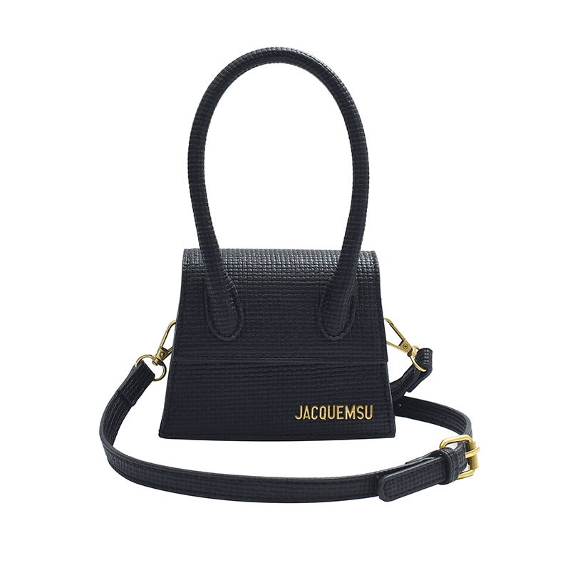 Letter Fashion Commuter Handbag 2024 Fashion Imitation Straw Shoulder Textural Crossbody Women'S Bag - Image 1