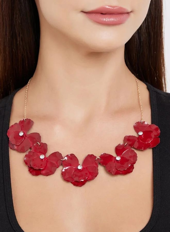 Styli Wide Floral Necklace