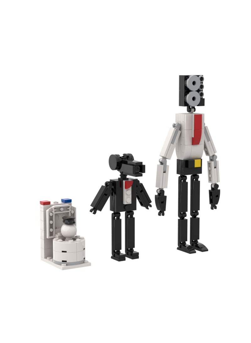 Skibidi Toilet Man Toy Building Blocks Set 167pcs Speaker Man Titan Camera Man Toy Ideas Toys Battle Horror Game Model Ideas Toys Gifts for Adult & Kids（3 Pieces Set） - Image 5