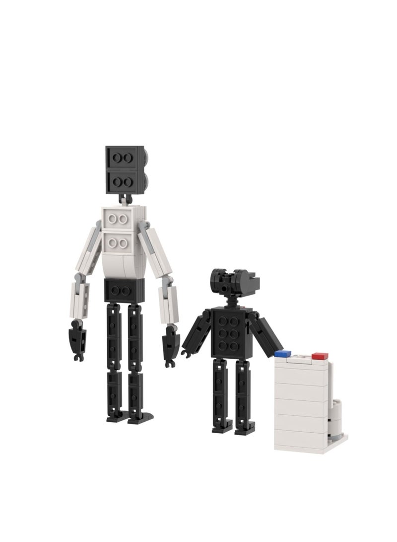 Skibidi Toilet Man Toy Building Blocks Set 167pcs Speaker Man Titan Camera Man Toy Ideas Toys Battle Horror Game Model Ideas Toys Gifts for Adult & Kids（3 Pieces Set） - Image 4