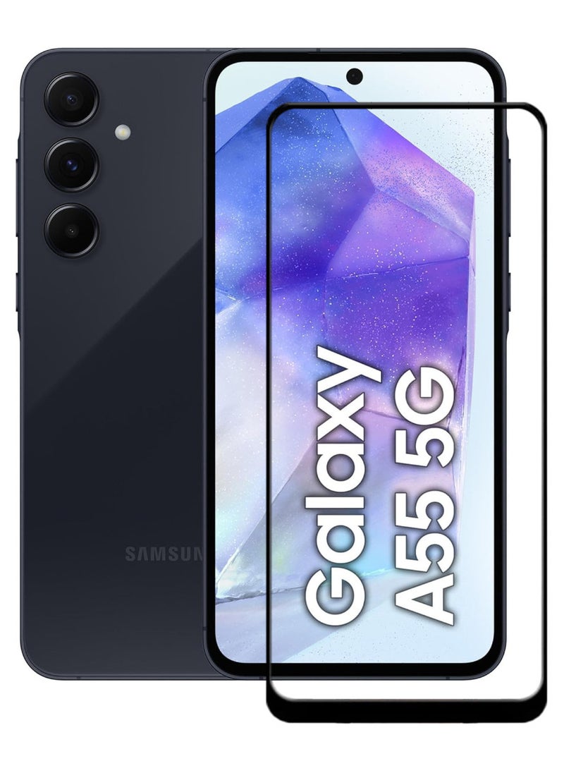 ACLIX Antistatic ESD Dustproof Premium Quality High Definition Tempered Glass Screen Protector Designed For Samsung Galaxy A55 - Image 1