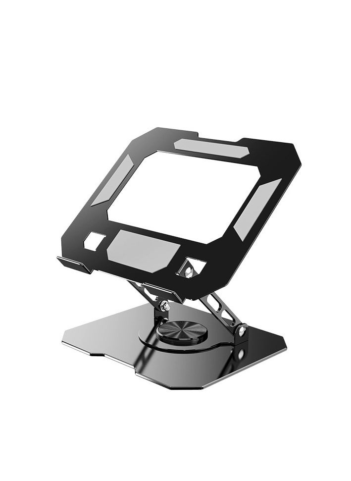 DTBG Metal iPad Stand Foldable Tablet Stand 360° Rotation Adjustable iPad Pro Stand,Multi-Angle Tablet Stand for Desk  - Image 1