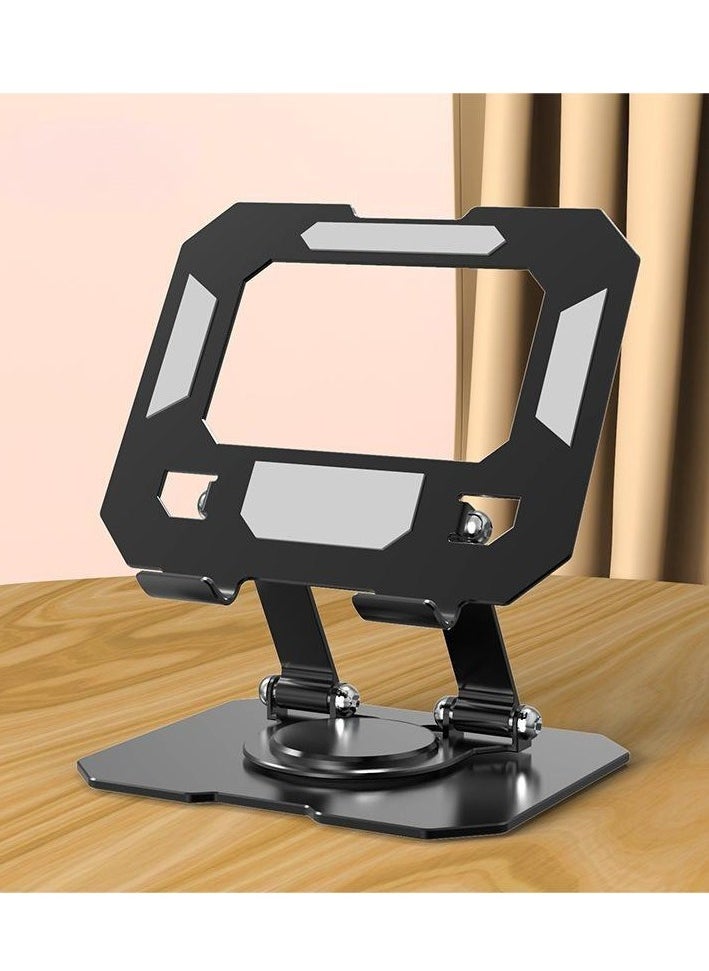 DTBG Metal iPad Stand Foldable Tablet Stand 360° Rotation Adjustable iPad Pro Stand,Multi-Angle Tablet Stand for Desk  - Image 2