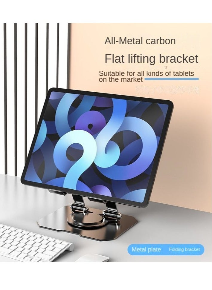 DTBG Metal iPad Stand Foldable Tablet Stand 360° Rotation Adjustable iPad Pro Stand,Multi-Angle Tablet Stand for Desk  - Image 5