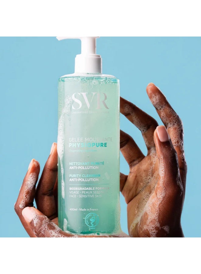 SVR Physiopure Cleansing Gel for Oily to Combination Skin 400ml - Image 4