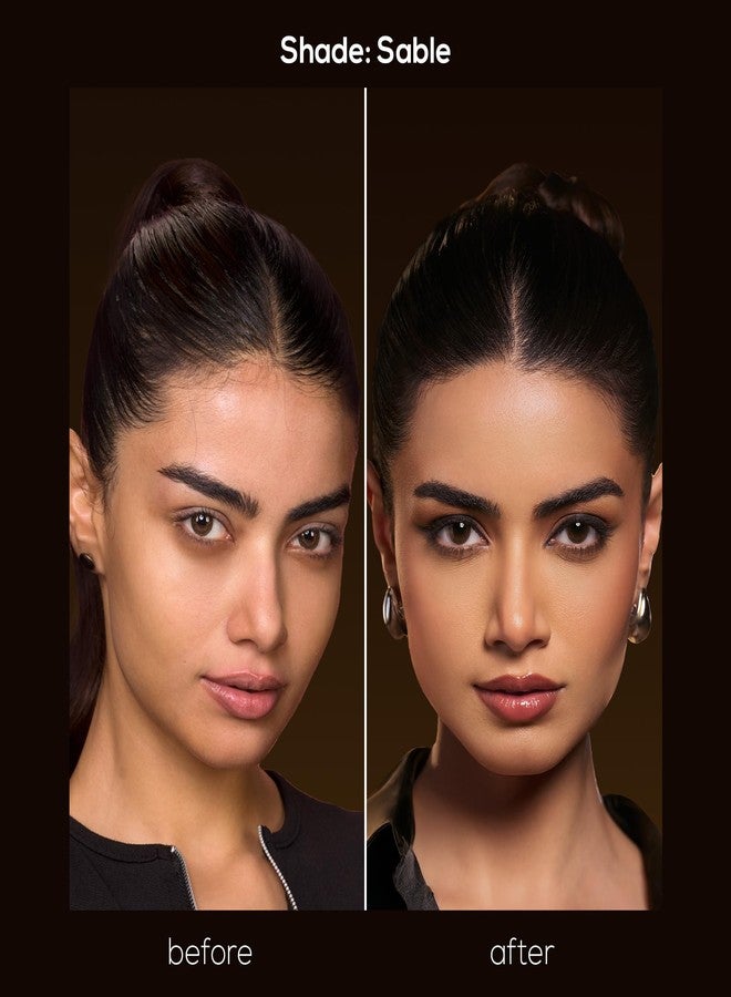 رينيه بودرة رينيه برو إتش دي 3 في 1 المضغوطة - سابل 9 غرام، تعمل كخافي عيوب، وكريم أساس، وبودرة، مع عامل حماية من الشمس SPF 20، بلمسة نهائية مطفية، وتغطية عالية، وخفيفة للغاية وناعمة كالحرير، غنية بفيتامين E وC والصبار. - Image 1