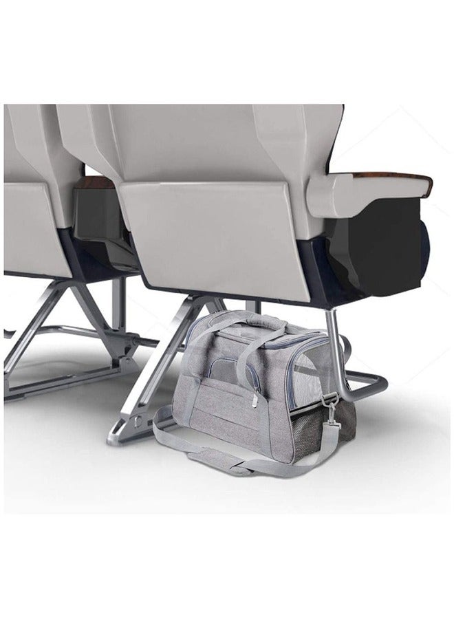 XiuWoo Cat Carriers Bag Portable Foldable Cat Dog Transport Cage Ventilated and Comfortable design with Removable Fleece Pad for Small to Medium Sized Cats Dogs and Pets - Image 4