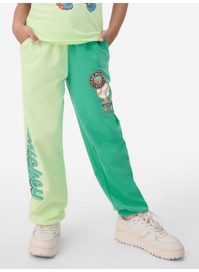 The Souled Store Mickey Mouse: Athletic League T-Shirt & Joggers Set for Kids - Image 2