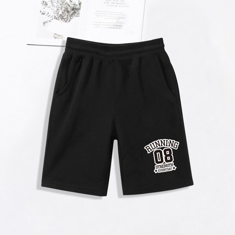 Children'S Shorts Summer Boys' Outer Pants Korean Style Medium And Big Children'S Cotton Thin Summer Sports Cropped Casual Pants - Image 5