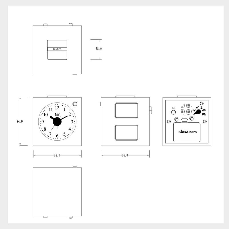 KOOKOO KidsAlarm Blue, with 5 Different Farm Animals and Their Wake-up Calls (Natural Field Recordings) - Image 3