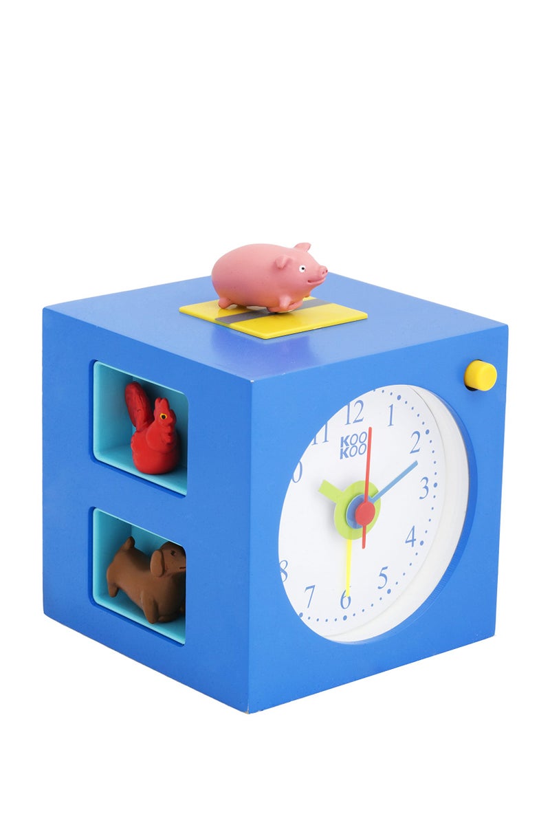 KOOKOO KidsAlarm Blue, with 5 Different Farm Animals and Their Wake-up Calls (Natural Field Recordings) - Image 1