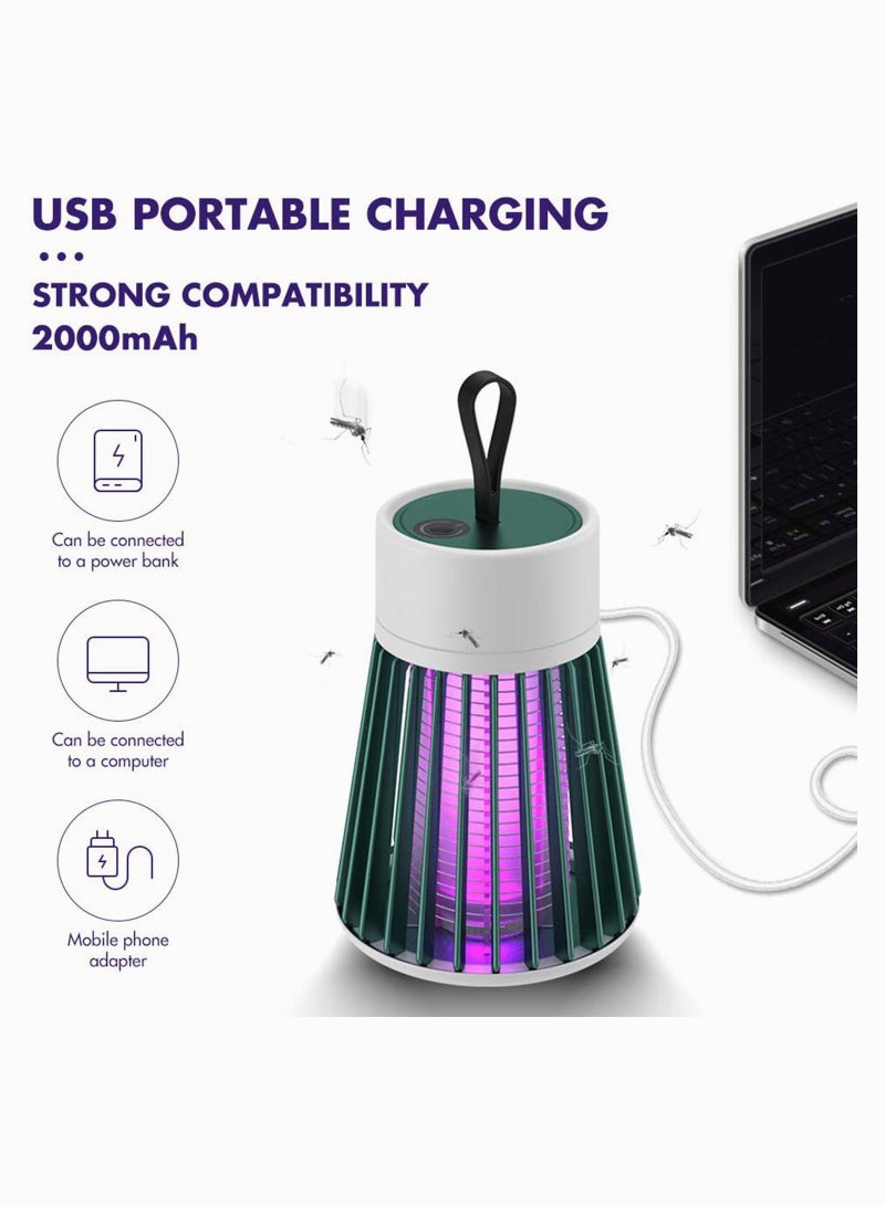 مصيدة ومبيد البعوض الكهربائي المحمول، ضوء LED USB للمنزل، غرفة النوم، والتخييم في الهواء الطلق، مصباح فعال لمبيد البعوض، تصميم صديق للبيئة - Image 3