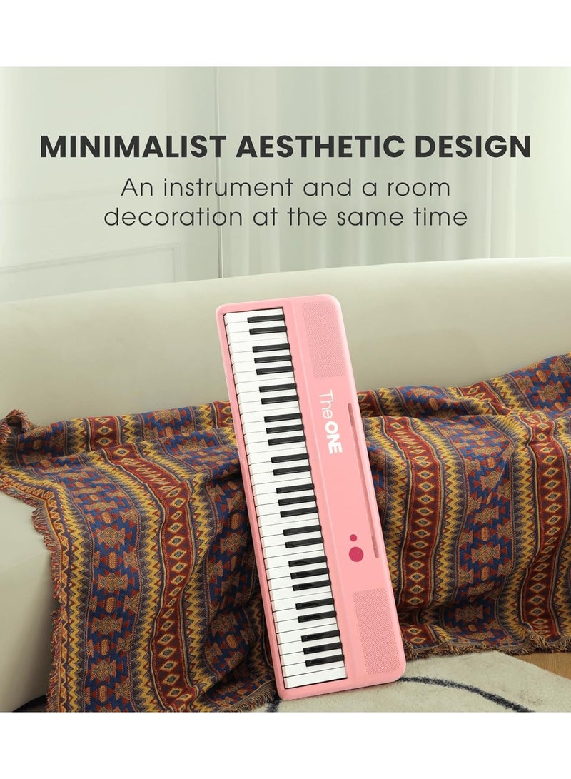 THE ONE The ONE Smart Keyboard COLOR 61 Keys Piano Keyboard, Music Keyboard with 256 Timbres, 64 Polyphony, 4 Speakers, Built-in LED Lights and Free Apps  - Image 3