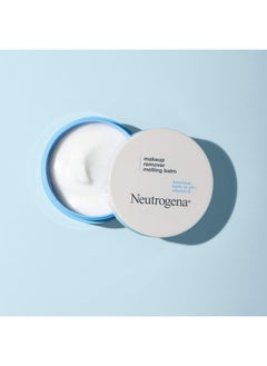Neutrogena بلسم مزيل المكياج المذيب للزيت مع فيتامين E، بلسم لطيف ومغذي لإزالة المكياج للعين والشفاه أو مكياج الوجه، مناسب للسفر أثناء التنقل، 2.0 أونصة  - Image 3