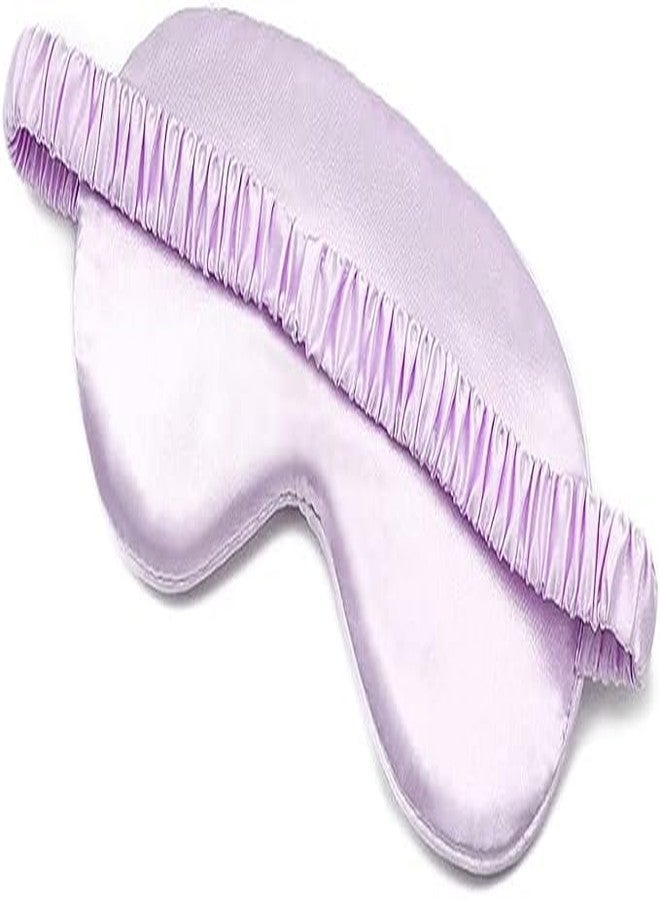 Buybeat Sleep Mask Silk Eye Mask Cover for Sleeping, Soft Satin Blindfold with Elastic Strap, Blocks Light and Reduces Puffy Eyes, Comfortable Night Sleeping Mask for Women Men (Purple) - Image 2