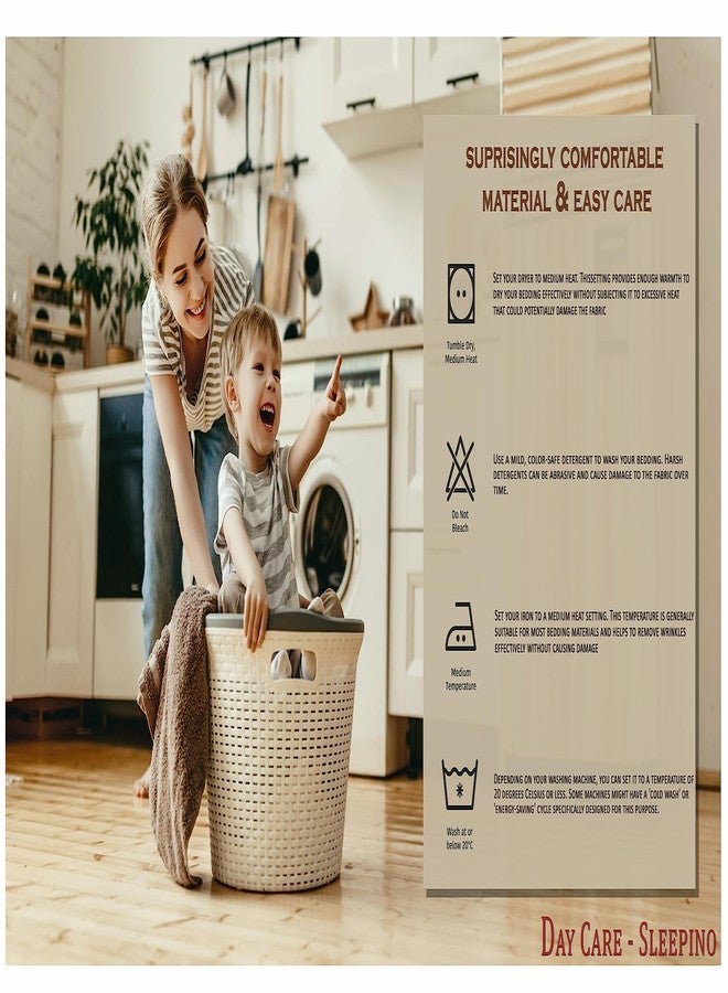 Day Care حضانة نهارية - ملاءة سرير ناعمة من الألياف الدقيقة المصقولة، مقاس كينج (72 × 78 بوصة)، مزودة بمطاط، بالإضافة إلى غطاءين للوسائد، 300 خيط، لنعومة فاخرة، مناسبة لمراتب يصل سمكها إلى 10 بوصات | رمادي داكن - Image 5