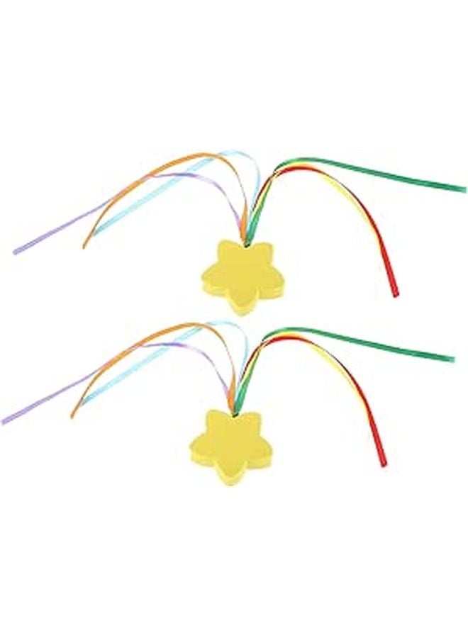 2Pcs Star Shaped Car Antenna Topper Durable Weather Resistant Vehicle Roof Decor - Image 1