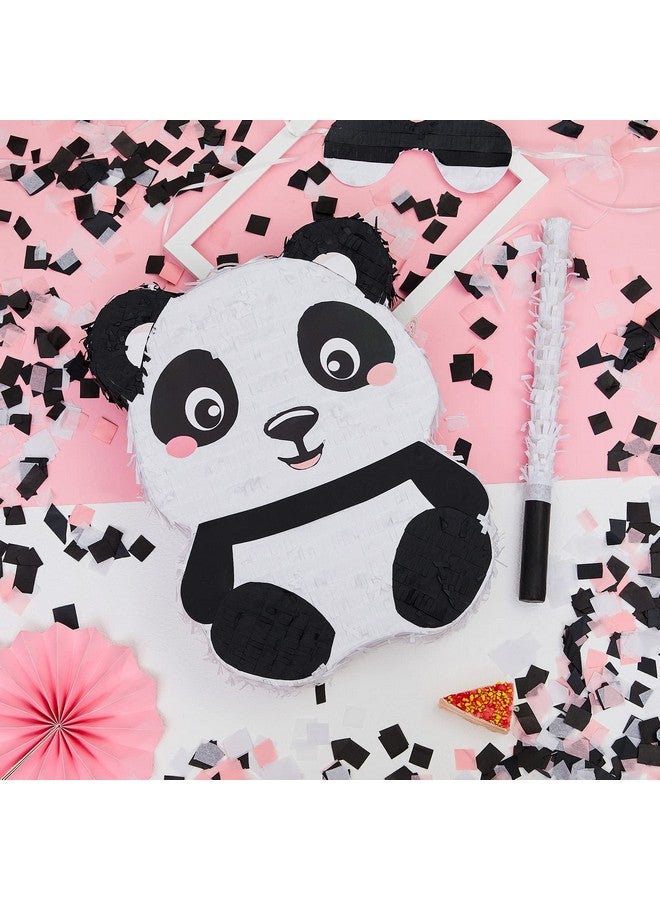 Lewtemi 4 Pcs Panda Pinata Panda Pinata Stick With Stick Confetti And Blindfold Panda Birthday Party Supplies Candy Safari Animal Pinata For Girl Boy Baby Shower Adults Birthday Party Game Decorations - Image 3
