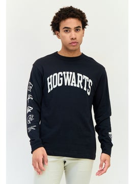 Reebok Reebok x Harry Potter Men Sportswear Fit Long Sleeve Outdoor T-Shirt, Black  - Image 1