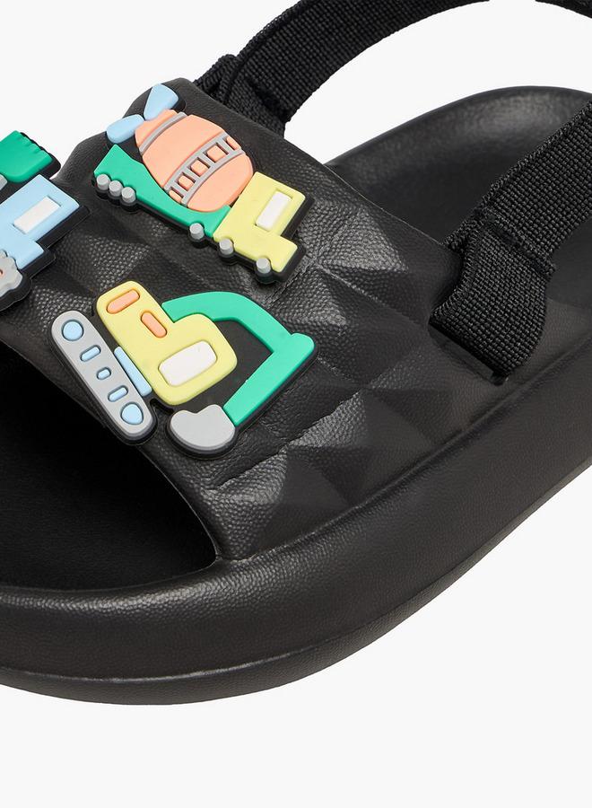Aqua Boys Construction Vehicle Applique Slides - Image 4