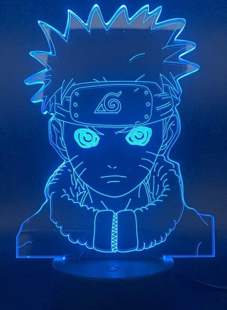 3D Illusion Lamp LED Night Light Naruto Small vortex naruto Gift for Boys Kids Room Decor Table Lamp Best Birthday Holiday Gifts for Children