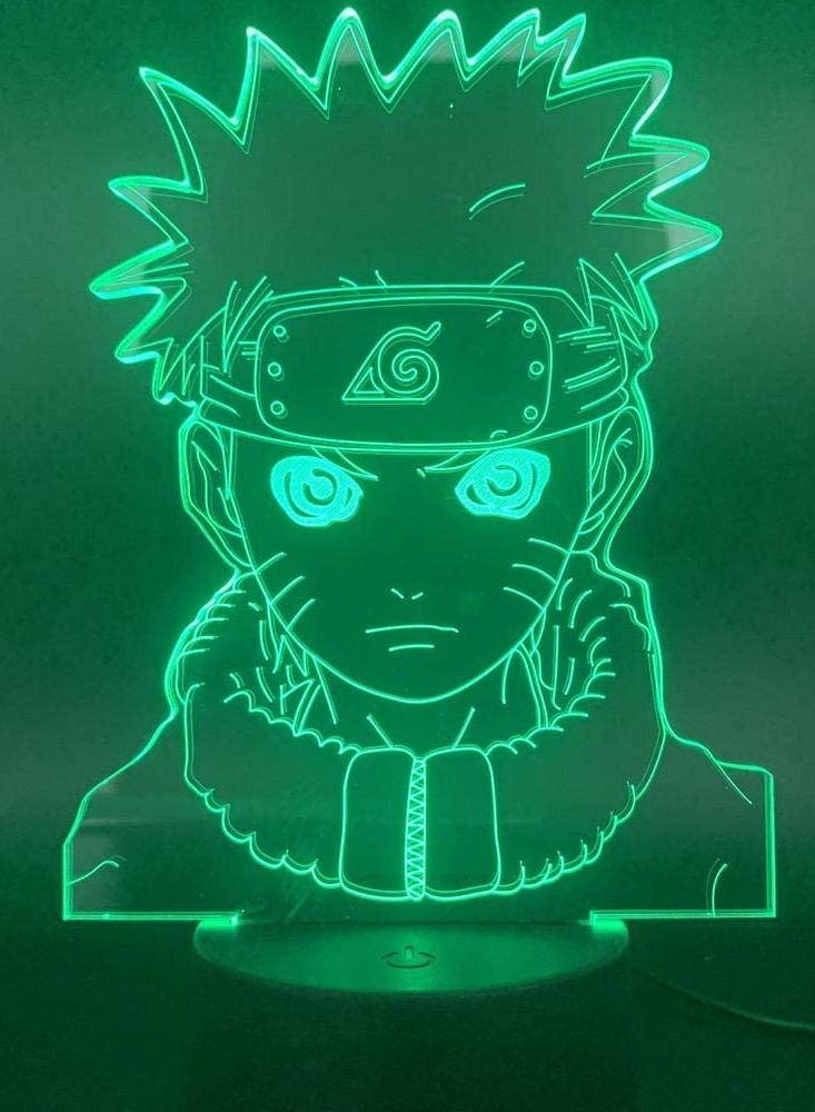 3D Illusion Lamp LED Night Light Naruto Small vortex naruto Gift for Boys Kids Room Decor Table Lamp Best Birthday Holiday Gifts for Children