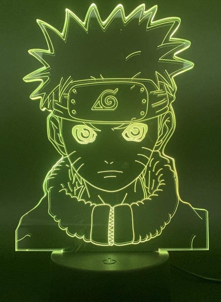 3D Illusion Lamp LED Night Light Naruto Small vortex naruto Gift for Boys Kids Room Decor Table Lamp Best Birthday Holiday Gifts for Children