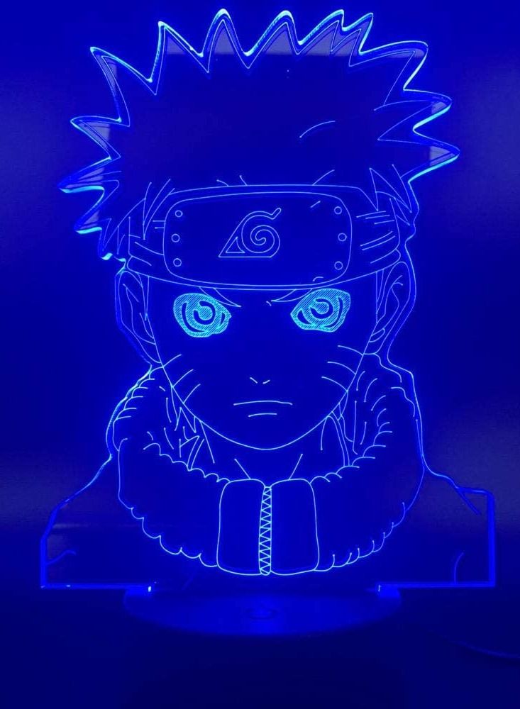 3D Illusion Lamp LED Night Light Naruto Small vortex naruto Gift for Boys Kids Room Decor Table Lamp Best Birthday Holiday Gifts for Children