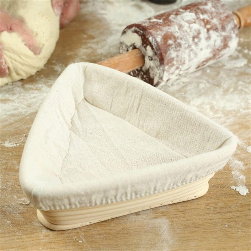 Zikra Proofing Basket 6 Inch, Rattan Basket with Cloth Liner, Baking Bowl for Bakers Proving Baskets for Sourdough, Lame Bread Slashing Scraper Tool Starter Jar Proofing Box, Baking Bowl Dough Gifts - Image 4