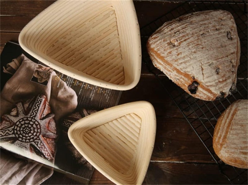 Zikra Proofing Basket 6 Inch, Rattan Basket with Cloth Liner, Baking Bowl for Bakers Proving Baskets for Sourdough, Lame Bread Slashing Scraper Tool Starter Jar Proofing Box, Baking Bowl Dough Gifts - Image 2