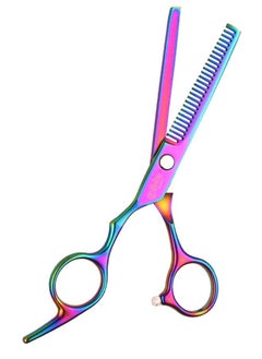 Beauté Secrets Scissors 6 Inch Barber Hair Scissor Thinning Shears Sharp Blades Hairdresser Haircut For Women/Men/Kids Stainless Steel Rainbow Color  - Image 2