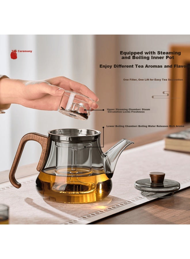 Yihutea Yihu Tea New Electric Ceramic Stove High-temperature Resistant Walnut Side Handle Tea Brewing Pot - Image 2