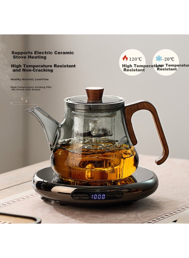 Yihutea Yihu Tea New Electric Ceramic Stove High-temperature Resistant Walnut Side Handle Tea Brewing Pot - Image 3