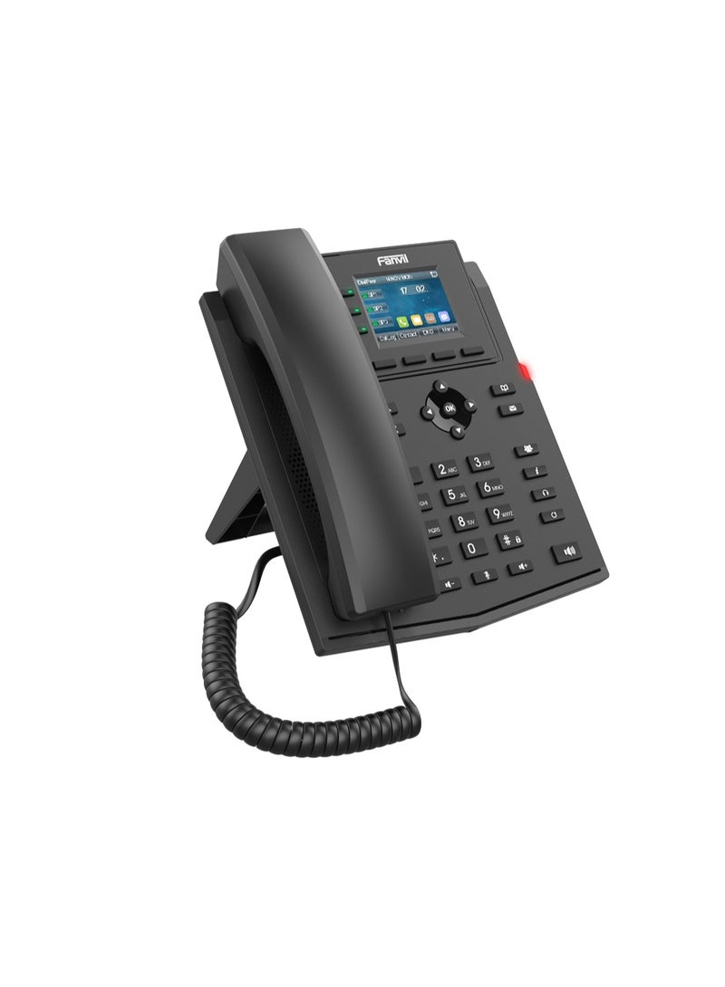 فانفيل Fanvil X303P Enterprise IP Phone, 2.4-inch 320x240 pixel color screen, supporting 4 SIP lines and 6-way audio conference - Image 3
