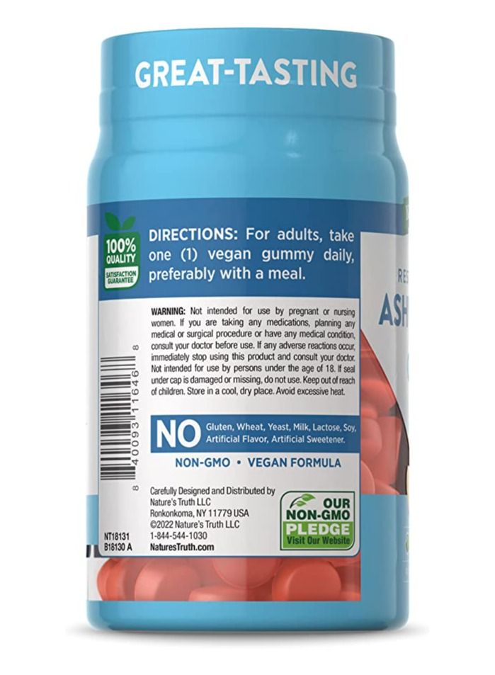 Nature's Truth Natures Truth ashwagandha gummies vegan gluten free supplement 60 tropical flavor gummies - Image 5