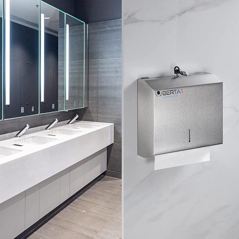 Stainless 200-Piece Z-Fold Paper Towel Dispenser